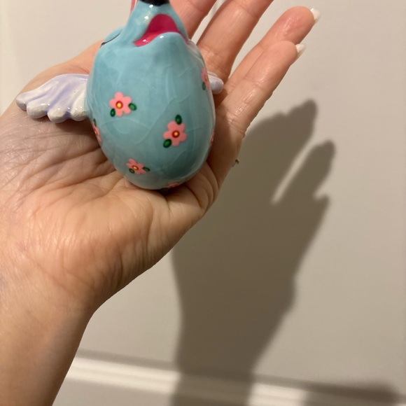 Vintage Whimsical Ceramic Flying Pig Necklace - Picture 5 of 6